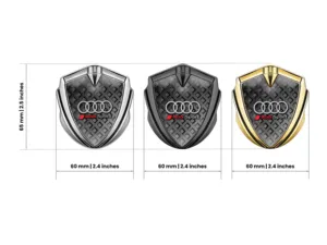 Audi Emblema Silicona Insignia Ultima Plano Maciza Montaje